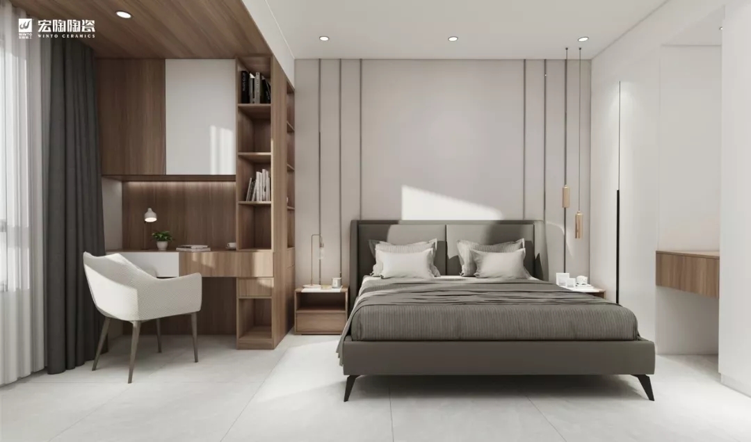 伟德BETVLCTOR1946始于英国卧室玉瓷砖效果图