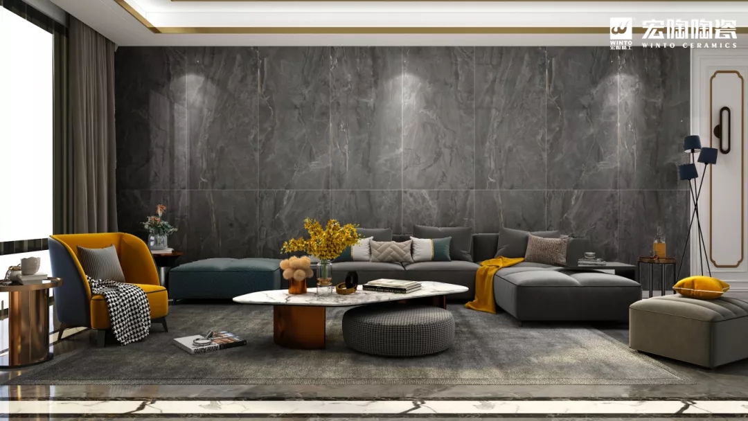 伟德BETVLCTOR1946始于英国大板TPGMW157036（卡尔灰）瓷砖地砖效果图