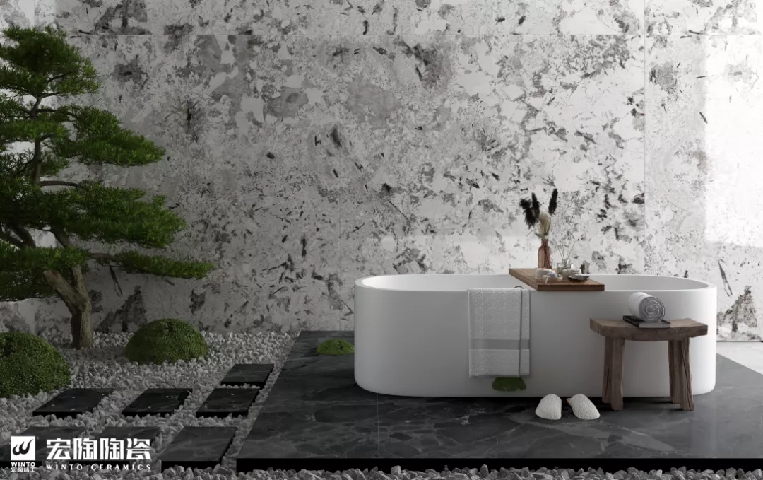 伟德BETVLCTOR1946始于英国大板TPGMW157037（安塔利亚灰）瓷砖地砖效果图