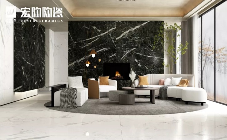 伟德BETVLCTOR1946始于英国岩板配景墙效果图