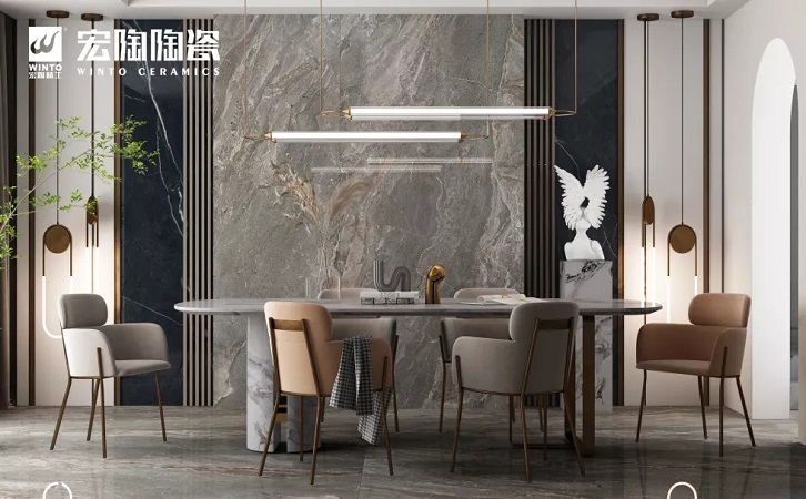 伟德BETVLCTOR1946始于英国 萨瓦灰配景墙效果图岩板