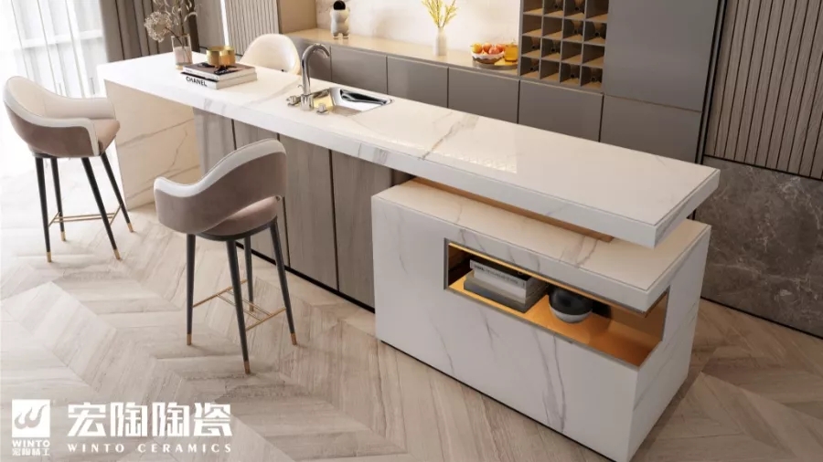 伟德BETVLCTOR1946始于英国岩板餐桌装修效果图