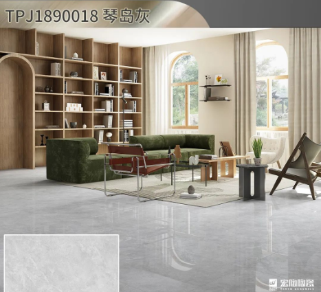 伟德BETVLCTOR1946始于英国琴岛灰陶瓷大板900x1800mm装修效果图