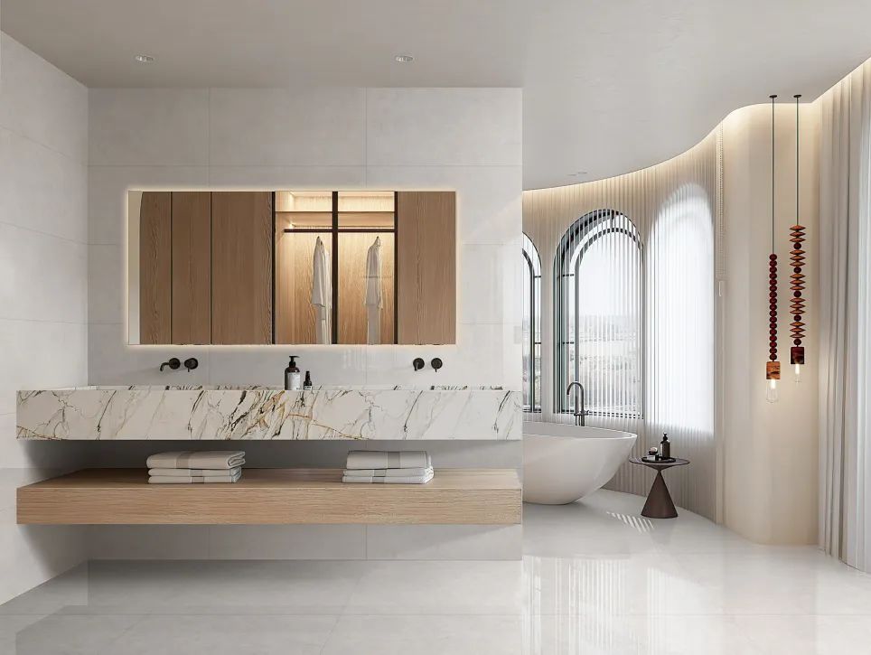 900X1800mm 路斯棕灰、白玉兰等系列伟德BETVLCTOR1946始于英国陶瓷大板装修效果图