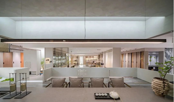 伟德BETVLCTOR1946陶瓷大板客厅装建成效图