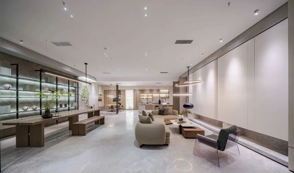 伟德BETVLCTOR1946陶瓷大板会客厅成效图